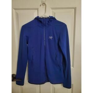 Arc'teryx Women’s Kyanite Hoody Jacket Fleece Hooded Full Zip Blue Size Small